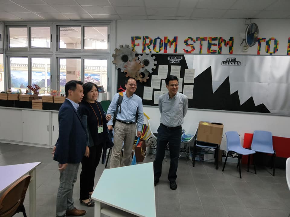 佛教大雄中學招康明校長更親自帶領華梵國際招生團隊參觀校園