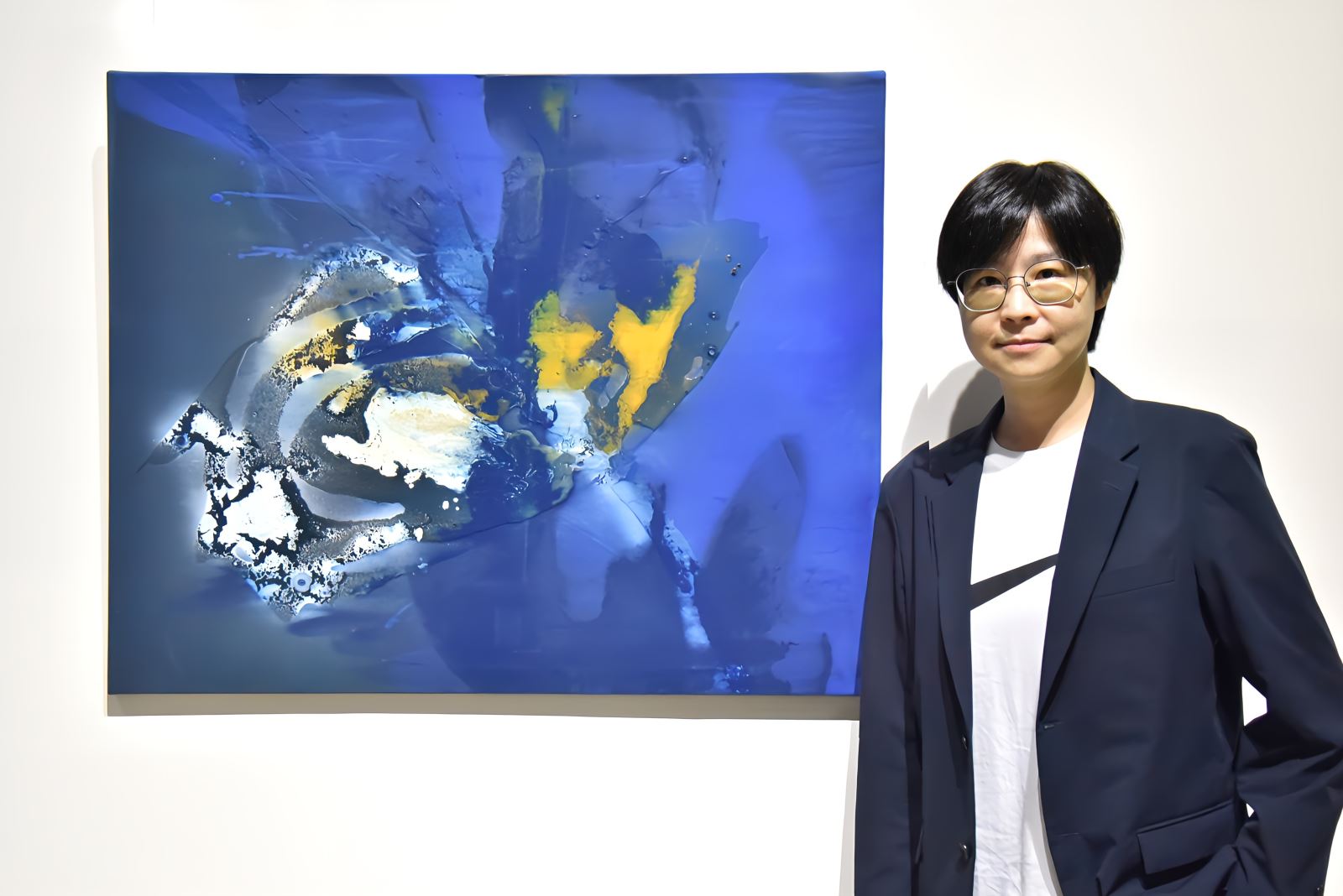 華梵大學美術與文創學系助理教授楊侖展出作品〈內蘊〉