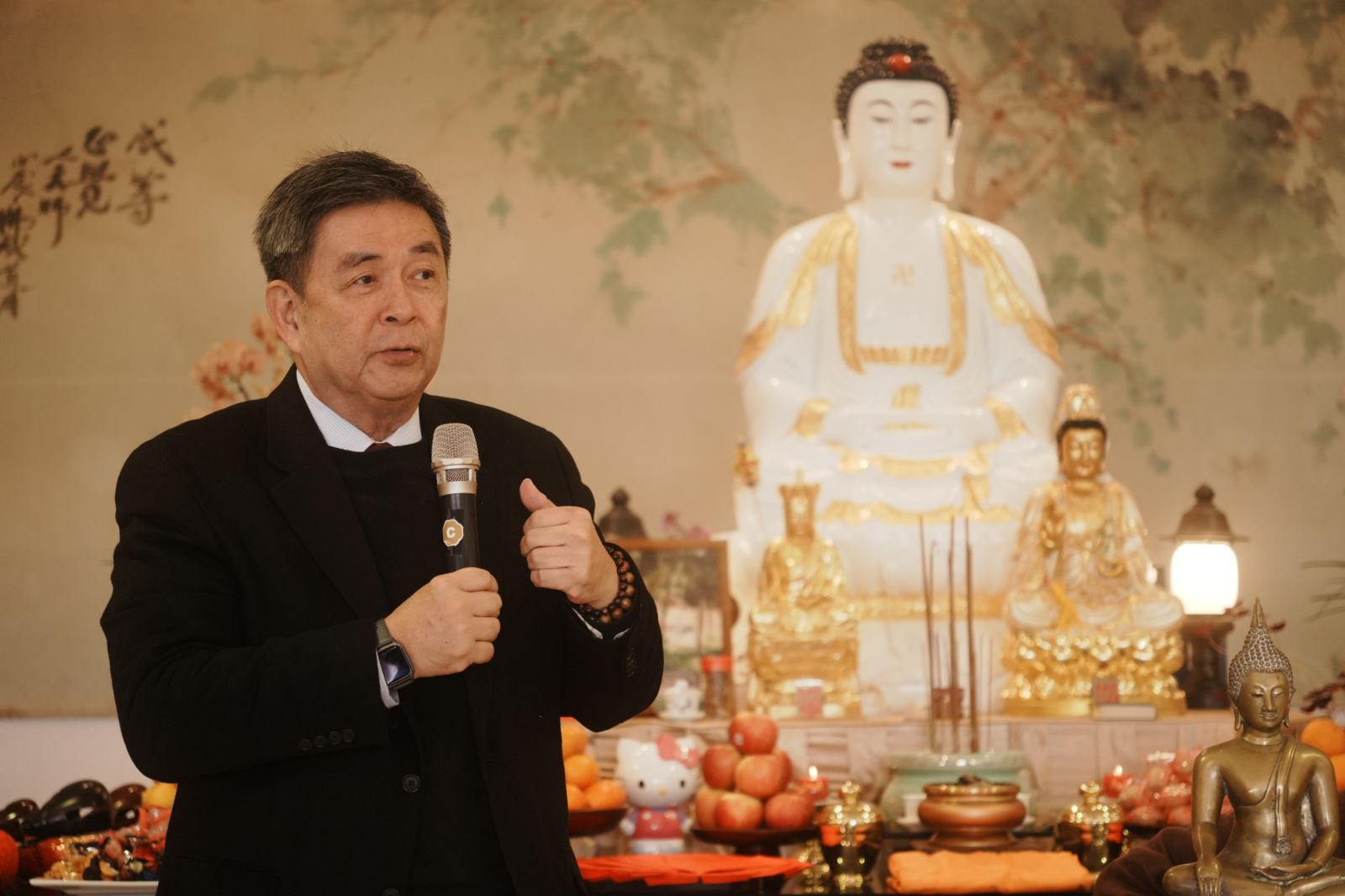 華梵大學李天任校長致詞。
