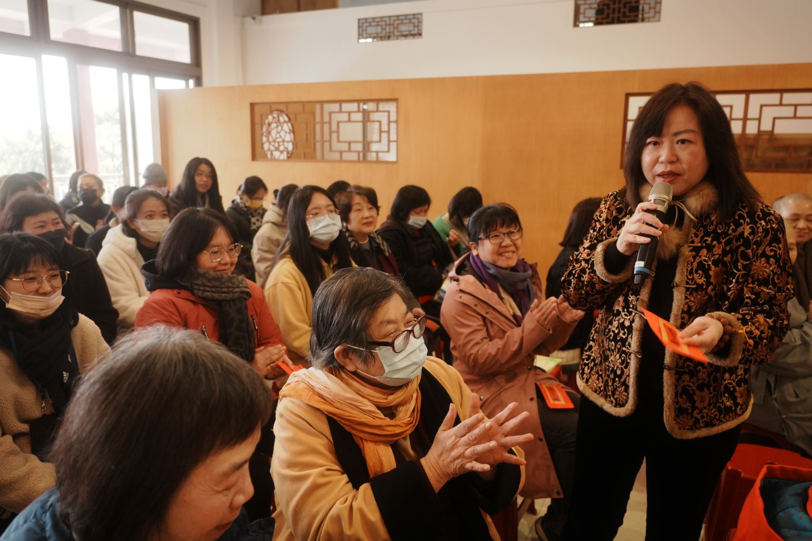 ​​​​​​運動健康中心金敏玲主任分享抽法語後感動。